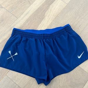 Navy Nike Dri-fit lined athletic shorts size M